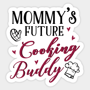 Cooking Mom and Baby Matching T-shirts Gift Sticker